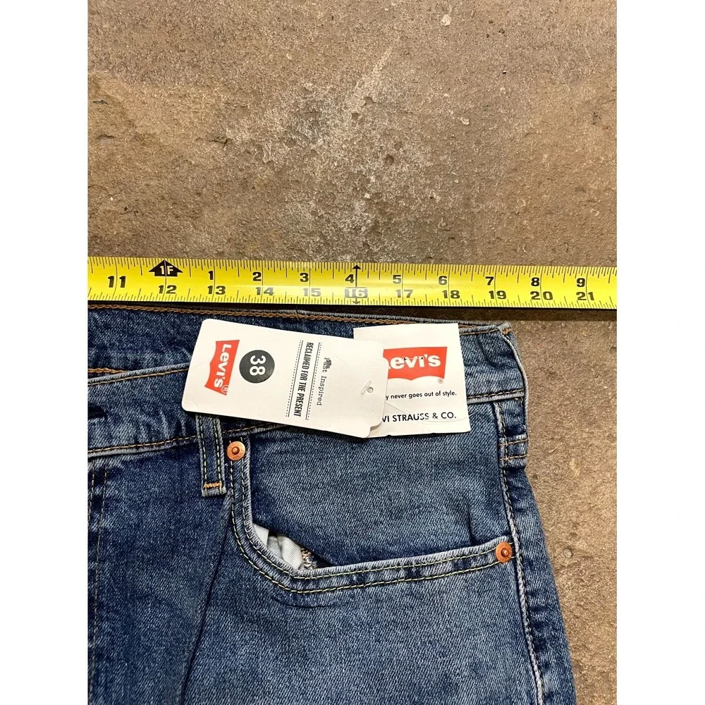 Levi's 512 Slim Taper Fit Jeans Mens 38x34 Blue Denim‎ Cotton Stretch High Rise